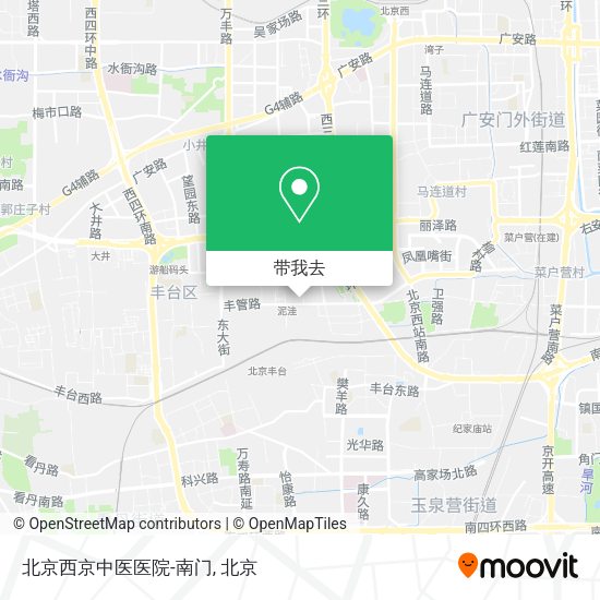 北京西京中医医院-南门地图