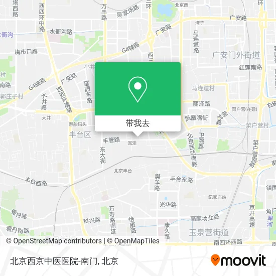 北京西京中医医院-南门地图