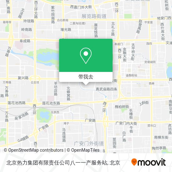 北京热力集团有限责任公司八一一产服务站地图