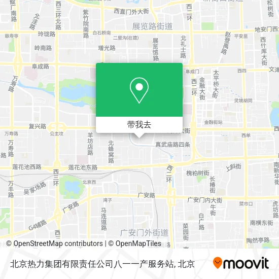 北京热力集团有限责任公司八一一产服务站地图