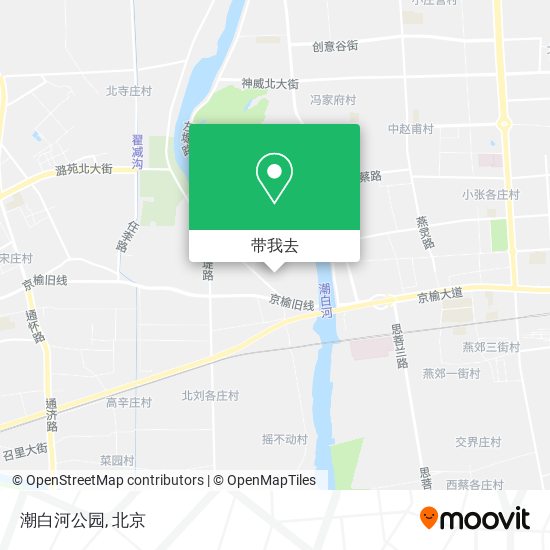 潮白河公园地图