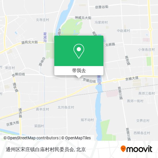 通州区宋庄镇白庙村村民委员会地图