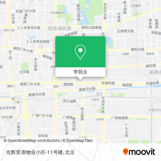 光辉里准物业小区-11号楼地图