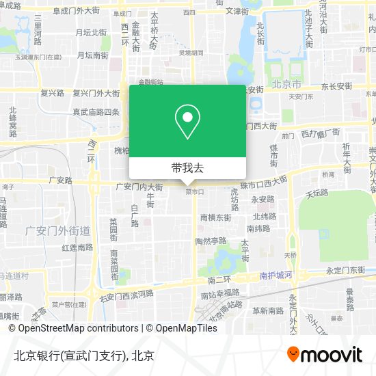 北京银行(宣武门支行)地图