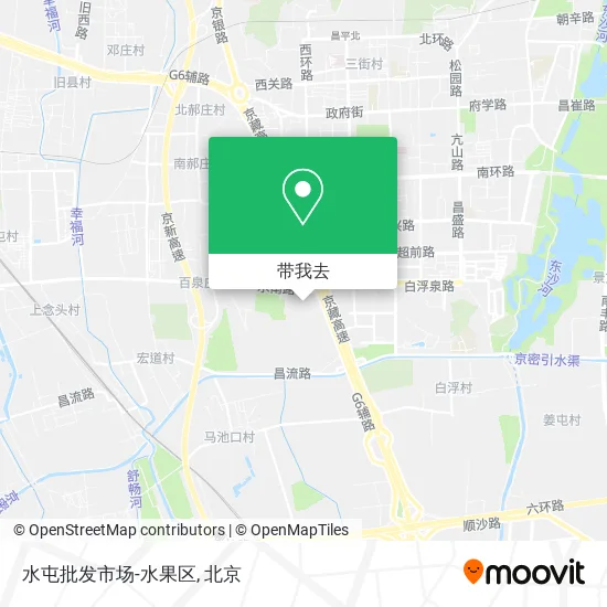 水屯批发市场-水果区地图