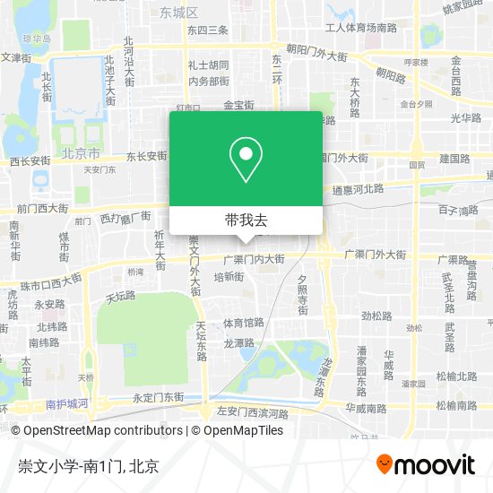 崇文小学-南1门地图