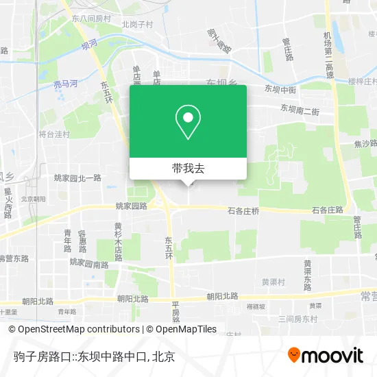 驹子房路口::东坝中路中口地图