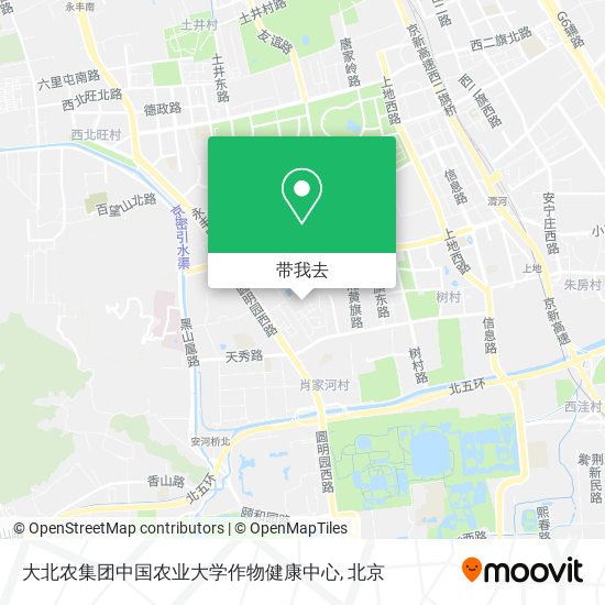 大北农集团中国农业大学作物健康中心地图