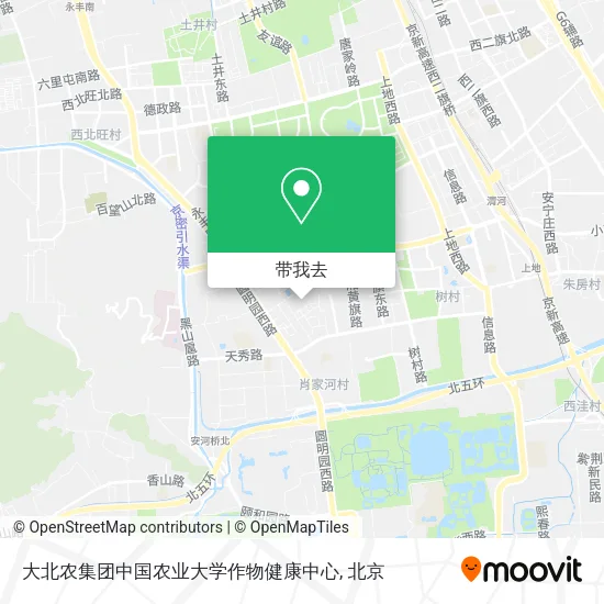 大北农集团中国农业大学作物健康中心地图