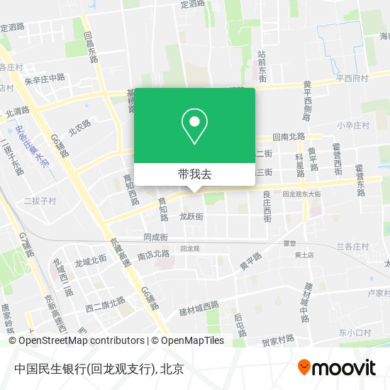 中国民生银行(回龙观支行)地图