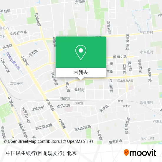 中国民生银行(回龙观支行)地图