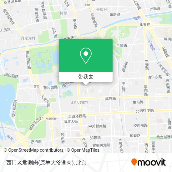西门老君涮肉(原羊大爷涮肉)地图