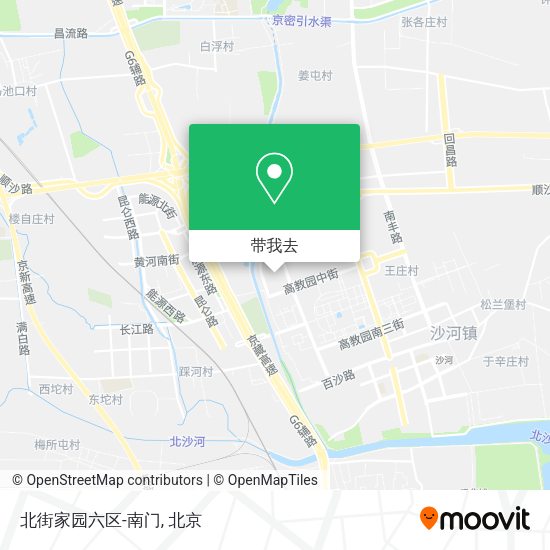 北街家园六区-南门地图