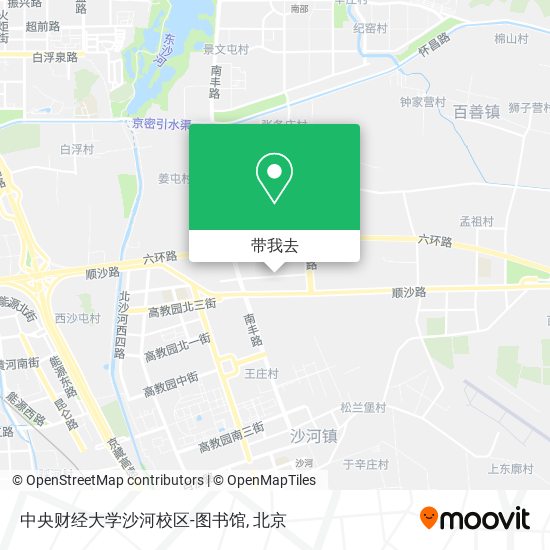 中央财经大学沙河校区-图书馆地图