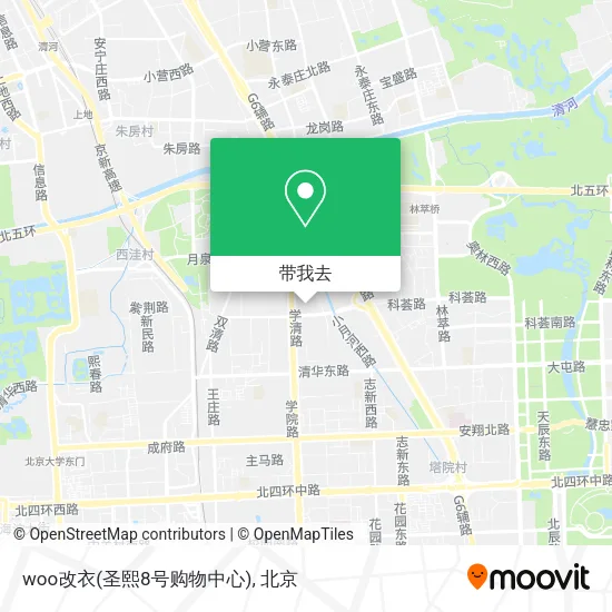 woo改衣(圣熙8号购物中心)地图