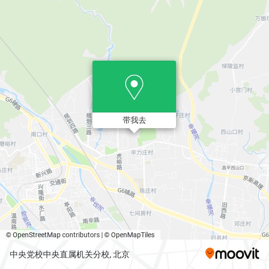 中央党校中央直属机关分校地图