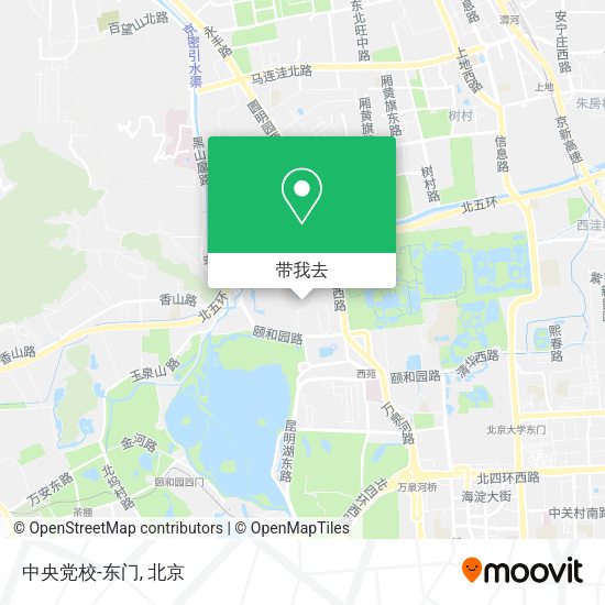 中央党校-东门地图