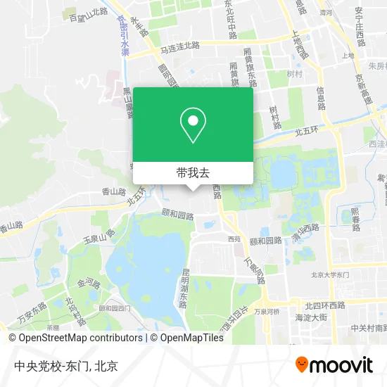 中央党校-东门地图