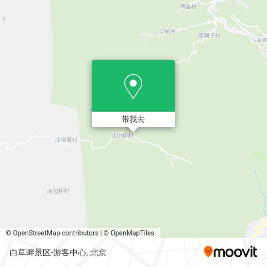 白草畔景区-游客中心地图