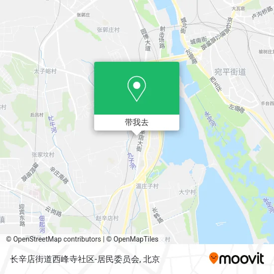 长辛店街道西峰寺社区-居民委员会地图