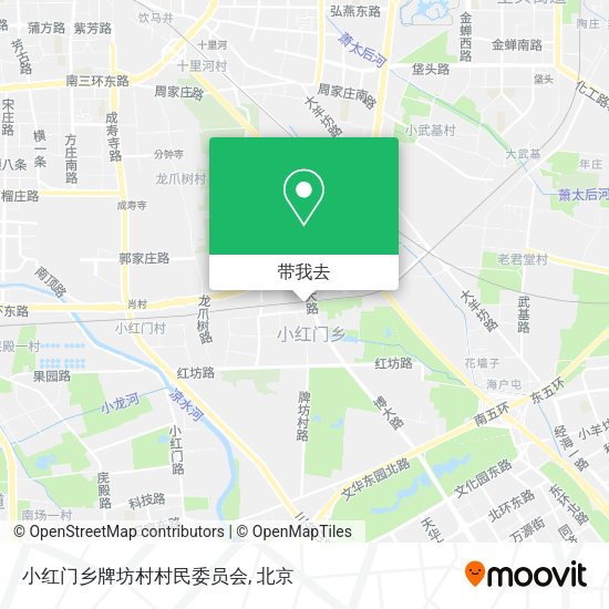 小红门乡牌坊村村民委员会地图