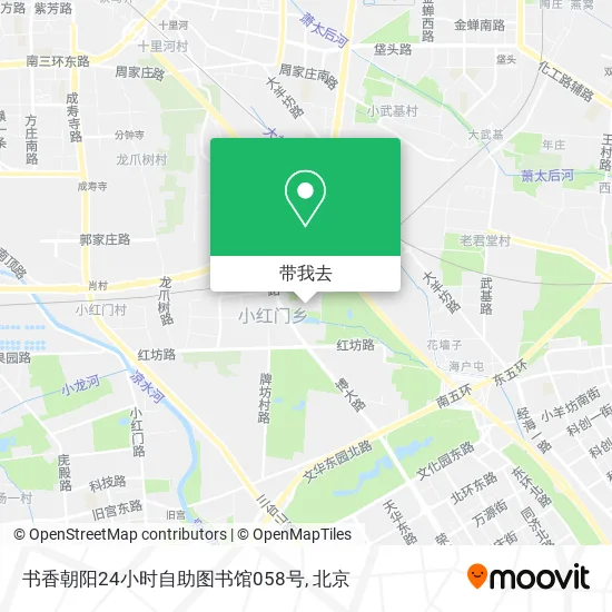 书香朝阳24小时自助图书馆058号地图