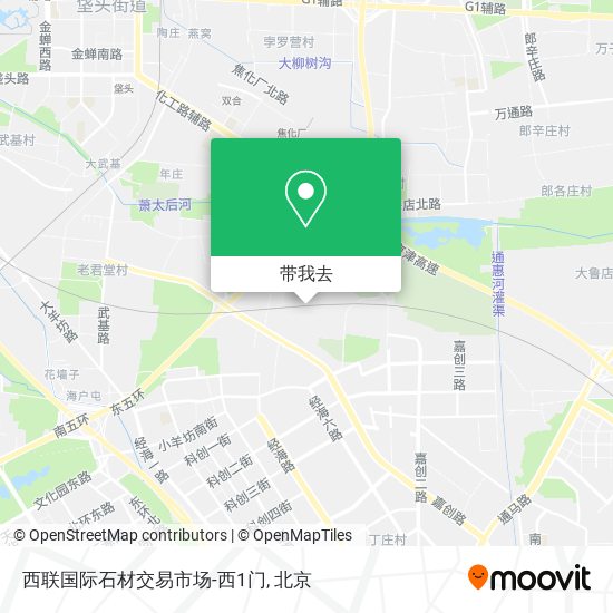 西联国际石材交易市场-西1门地图