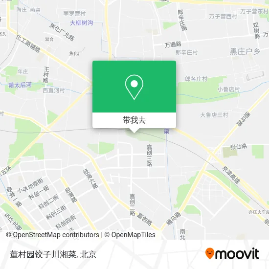 董村园饺子川湘菜地图