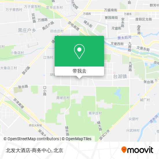 北发大酒店-商务中心地图