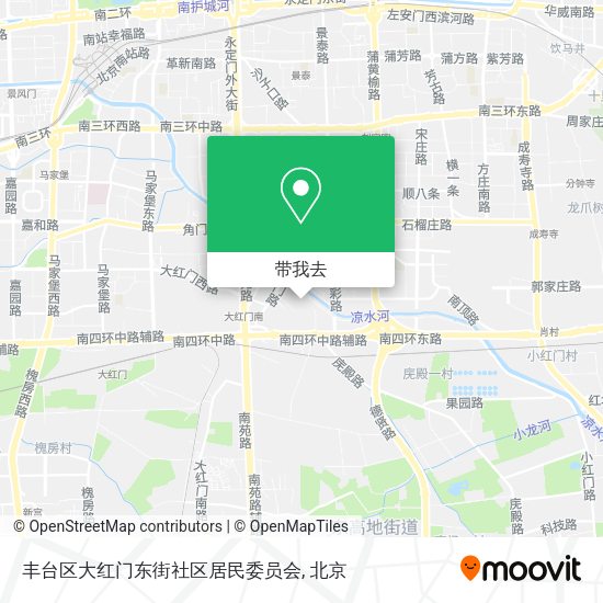 丰台区大红门东街社区居民委员会地图