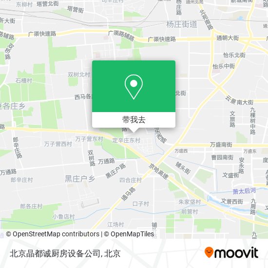 北京晶都诚厨房设备公司地图