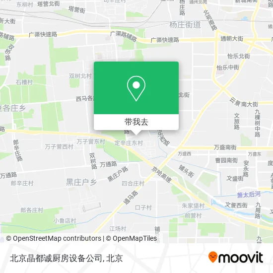 北京晶都诚厨房设备公司地图