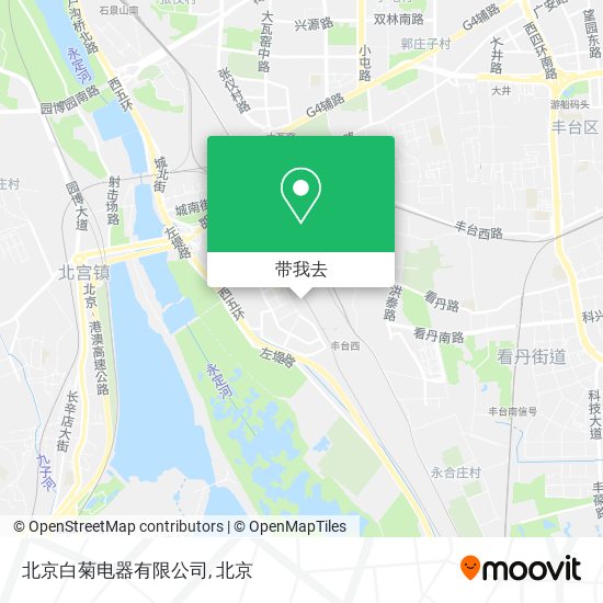 北京白菊电器有限公司地图