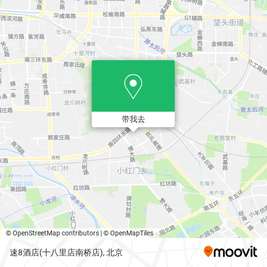 速8酒店(十八里店南桥店)地图