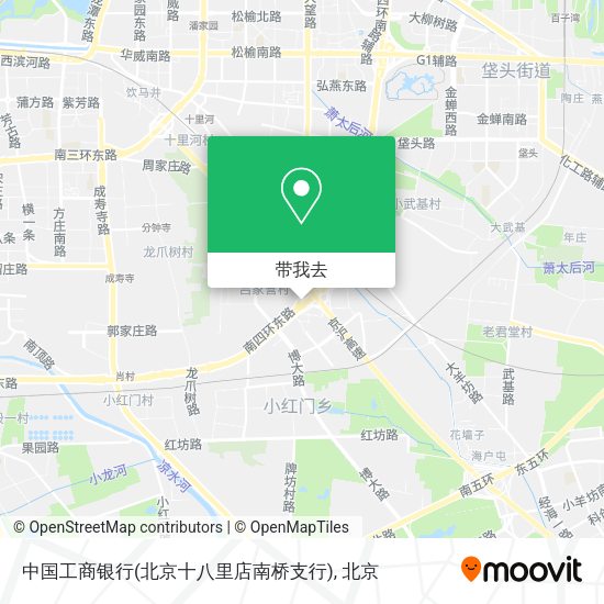 中国工商银行(北京十八里店南桥支行)地图