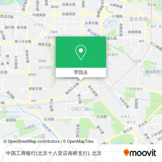 中国工商银行(北京十八里店南桥支行)地图