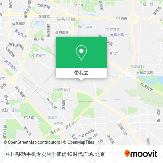 中国移动手机专卖店千智优4G时代广场地图