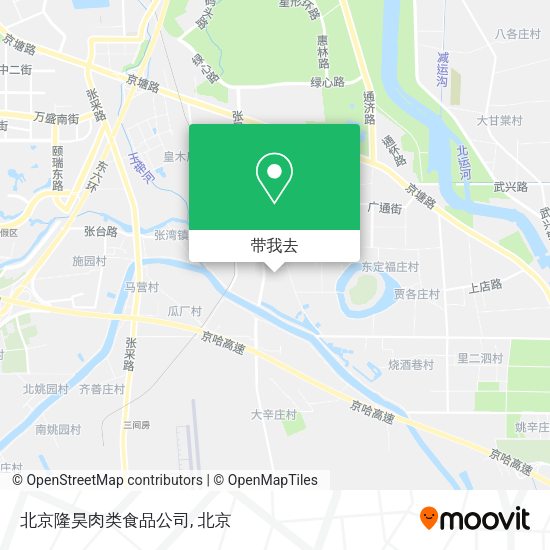 北京隆昊肉类食品公司地图