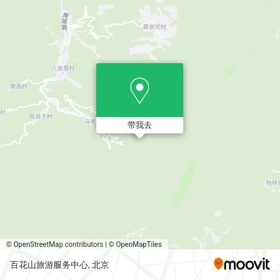 百花山旅游服务中心地图