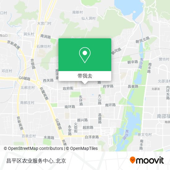 昌平区农业服务中心地图