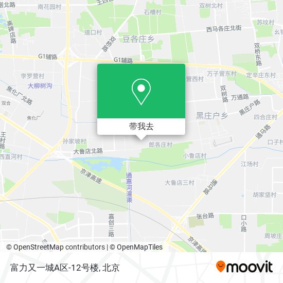 富力又一城A区-12号楼地图