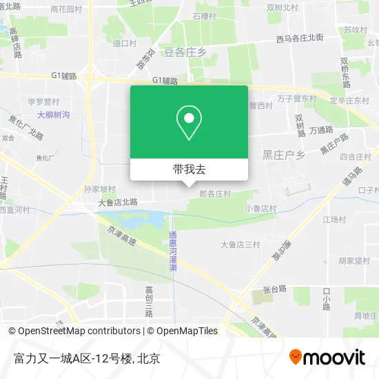 富力又一城A区-12号楼地图
