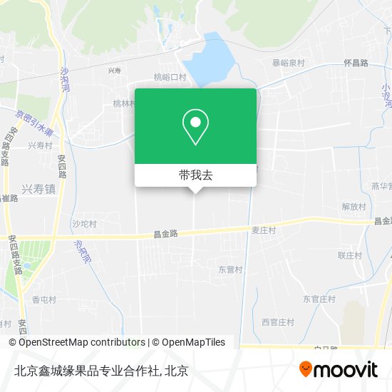 北京鑫城缘果品专业合作社地图