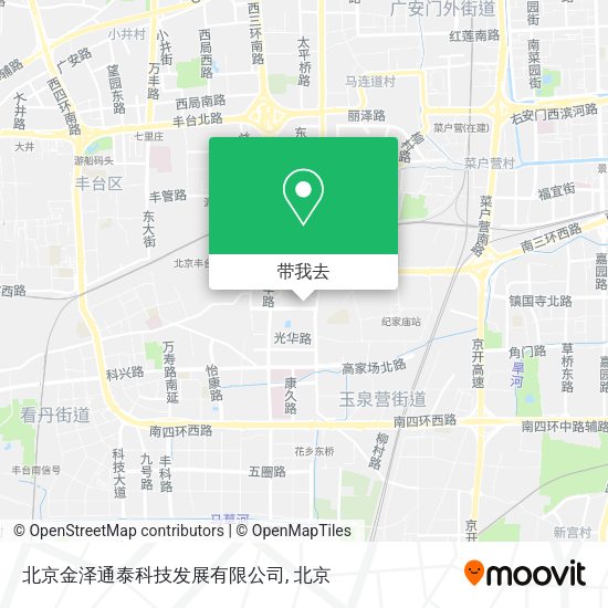 北京金泽通泰科技发展有限公司地图