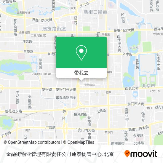 金融街物业管理有限责任公司通泰物管中心地图