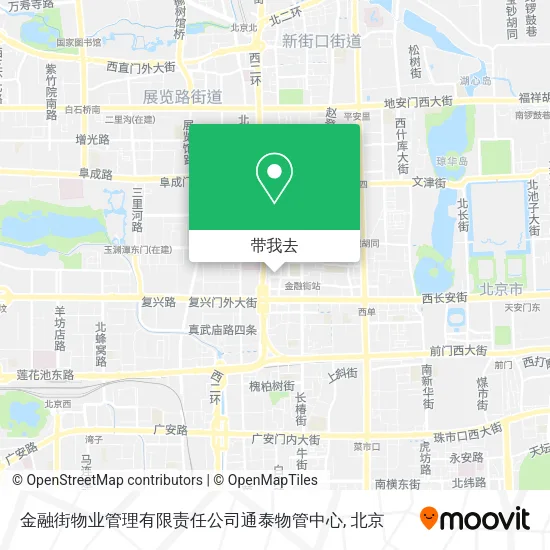 金融街物业管理有限责任公司通泰物管中心地图