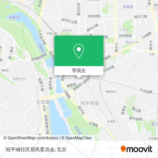 宛平城社区居民委员会地图