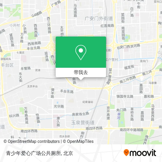 青少年爱心广场公共厕所地图