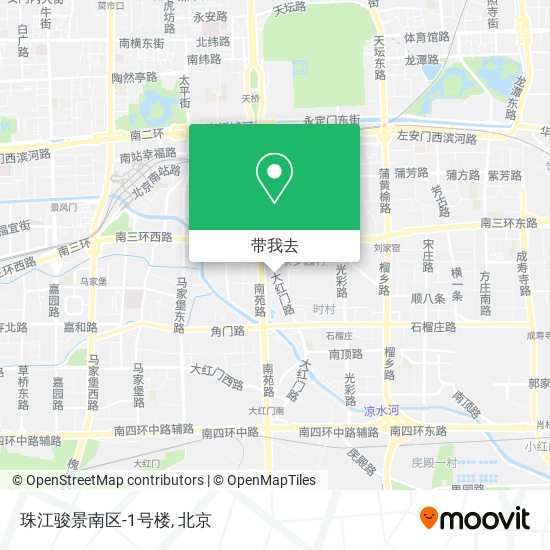 珠江骏景南区-1号楼地图