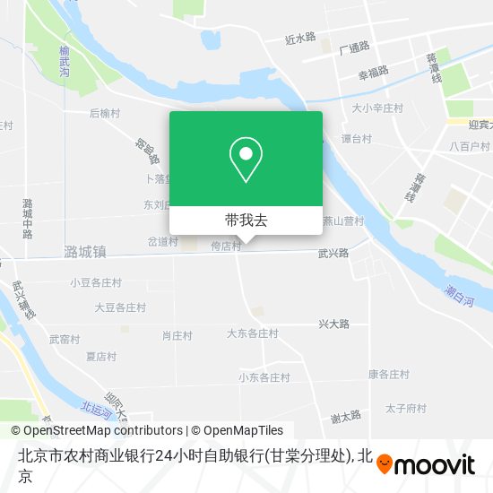 北京市农村商业银行24小时自助银行(甘棠分理处)地图